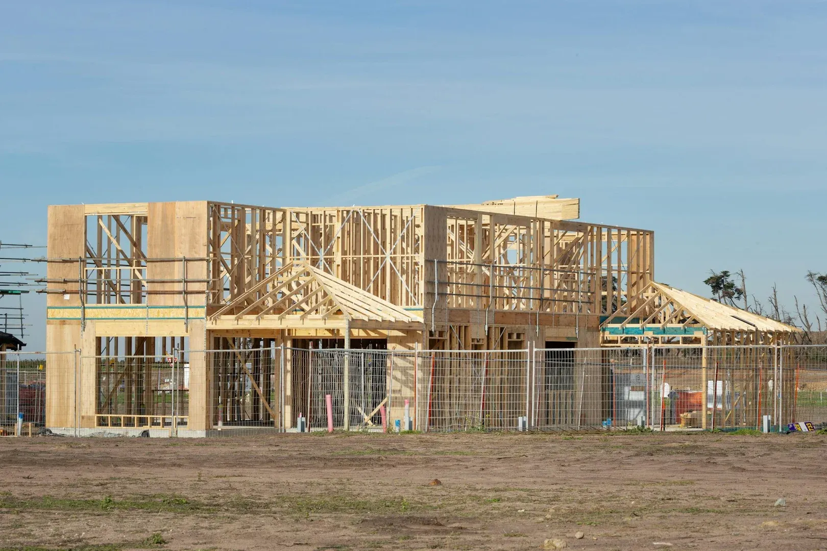 Timber frame house under construction in Oamaru — residential building project by Brad's Building Solutions Ltd